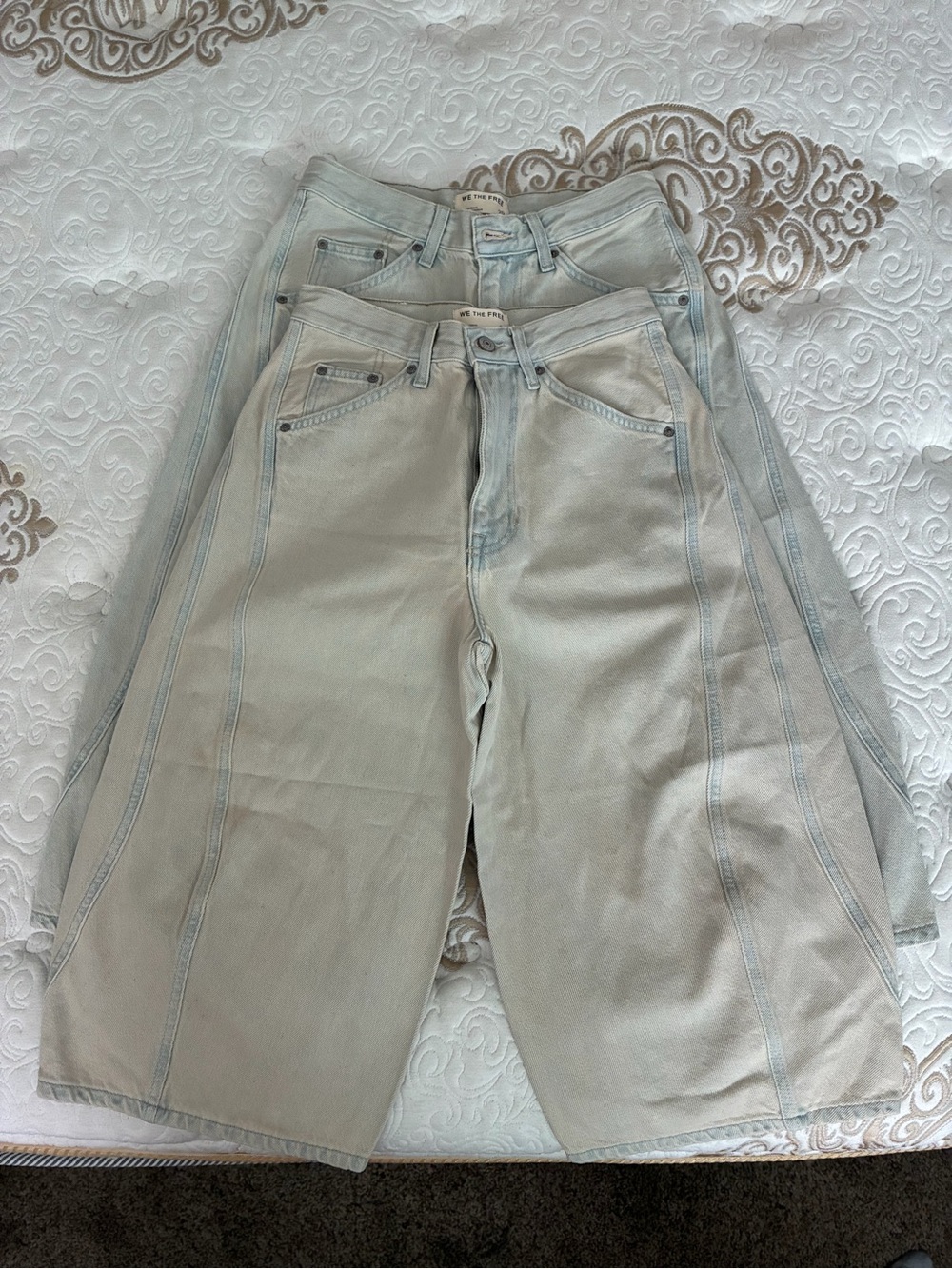 NWOT We The Free Long Barrel shorts (LIGHT BLUE) 🔥 - Picture 3 of 4